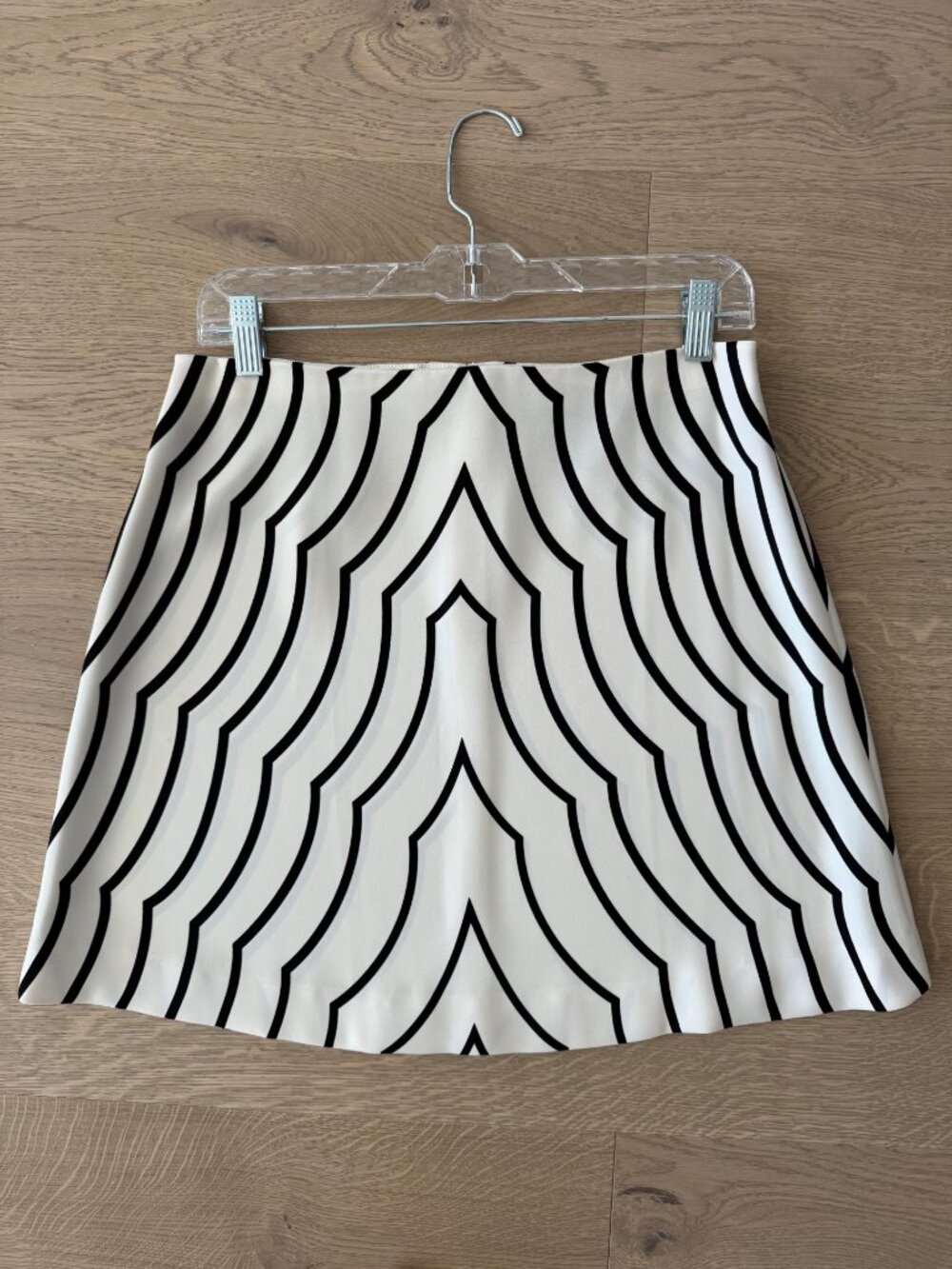 Marc Jacobs Radio Waves Printed A-Line Skirt